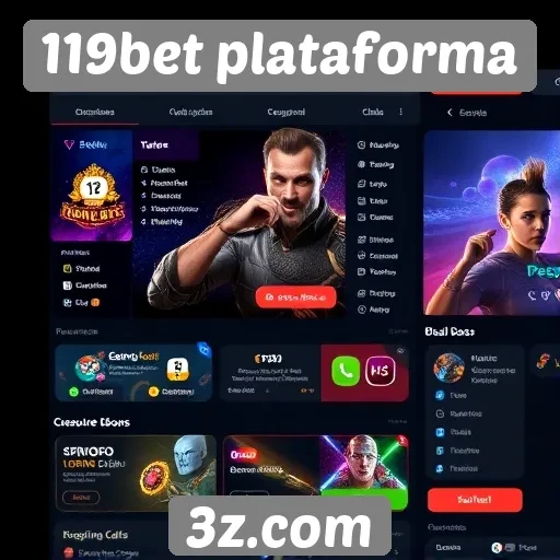 Interface do usuário da 119bet plataforma avaliada